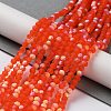 Transparent Glass Beads Strands EGLA-A034-T4mm-MB25-2