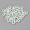 Acrylic Enamel Beads OACR-WH0003-04B-2