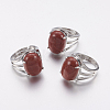 Synthetic Red Jasper Wide Band Finger Rings RJEW-K224-A03-3