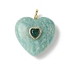 Natural Amazonite Pendants X-G-C274-04E-1