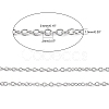 Tarnish Resistant 304 Stainless Steel Cable Chains CHS-R003-0.4mm-6