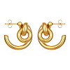 304 Stainless Steel Stud Earrings for Women WGF252D-01-1