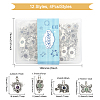 64Pcs 4 Styles Natural Mixed Stone Pendants FIND-CA0006-48-2