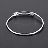 Electrophoresis Iron Expandable Bangle Making BJEW-S146-01-3