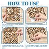 6Pcs PVC Waterproof Decorative Stickers DIY-WH0657-035-6