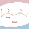 AHADEMAKER 30Pcs Miniature Wood Doll Clothes Hangers DOLL-GA0001-08-2
