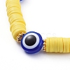 Evil Eye Stretch Bracelets BJEW-JB05075-02-2