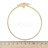 Lotus Alloy Arm Cuff Bangles for Girl Women AJEW-A063-01E-G-5