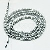 Non-magnetic Synthetic Hematite Beads Strands G-K015-3mm-02-2
