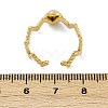 316 Stainless Steel with Natural Mixed Gemstone Cuff Rings RJEW-Z098-01G-03-5