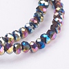 Electroplate Glass Bead Strands EGLA-R080-3mm-M-3