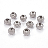 Tarnish Resistant 304 Stainless Steel Textured Beads STAS-I081-6mm-04P-1