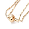 Rack Plating Brass Box Chain Link Bracelet Making KK-A183-01G-5