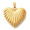 PVD Vacuum Plating 304 Stainless Steel Pendants STAS-U035-27G-1