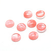 Cherry Quartz Glass Cabochons X-G-T020-8mm-10-1