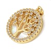 Brass Micro Pave Cubic Zirconia Pendants X1-KK-K298-16G-02-2