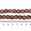 Handmade Gold Sand Lampwork Beads Strands LAMP-P051-L06-10mm-4