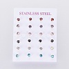 304 Stainless Steel Stud Earrings EJEW-I229-02G-B-2