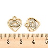 UV Plating Alloy Rhinestone Pendants PALLOY-D026-07G-3