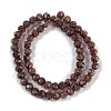 Handmade Gold Sand Lampwork Beads Strands LAMP-R141-10mm-27-2