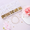 DIY ABS Plastic Imitation Pearl & CCB Beads Stretch Bracelets Making Kits DIY-YW0011-54-5