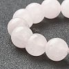Natural Rose Quartz Beaded Stretch Bracelets BJEW-A117-E-11-3