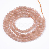 Natural Sunstone Beads Strands G-R462-036-2