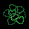 Luminous UV Plating Opaque Acrylic Beads OACR-Q204-27-4
