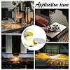 Silicon Gold-Plated Reflective Lens AJEW-WH0248-391A-6