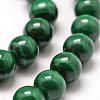 Natural Malachite Bead Strands G-O143-10-6mm-3