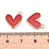 Rack Plating Alloy Enamel Charms ENAM-N056-343G-C-3