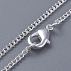 Brass Twisted Curb Chain Necklaces NJEW-BB10884-18-3