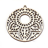 Undyed Wood Big Pendants WOOD-T008-42-3