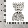 Brass Fold Over Clasps KK-N254-117P-01-3