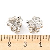 Brass Pave Clear Cubic Zirconia Beads KK-P243-07P-3