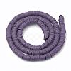 Handmade Polymer Clay Beads X-CLAY-R067-6.0mm-04-3