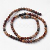 Natural Polychrome Jasper/Picasso Stone/Picasso Jasper Beads Strands G-D809-04-4mm-2