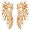 2Pcs 2 Styles Polyester Embroidery Sew on Appliques DIY-CY0001-02A-02-1