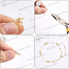 100Pcs Brass Bead Tips KK-BBC0025-47-5