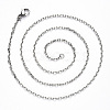 Non-Tarnish 304 Stainless Steel Cable Chain Necklace NJEW-S420-008A-P-3