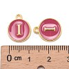 Golden Plated Alloy Enamel Charms LS-ENAM-S118-08I-3