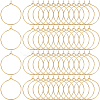 200Pcs Brass Wine Glass Charm Rings KK-SP0001-31B-G-1