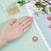 210Pcs 3 Styles Brass Head Pins KK-DR0001-28A-3