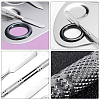 Stainless Steel Palette and Double Head Spoon Palette Spatulas Stick Rod MRMJ-GL0001-01P-5