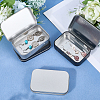 4Pcs 2 Colors Iron Jewelry Storage Boxes with Hinged Lid CON-SP0001-18-3