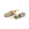 Natural Dalmatian Jasper Pointed Pendants G-G025-01G-33-3