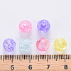 Transparent Crackle Acrylic Beads MACR-S370-G8mm-4