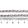 Transparent Electroplate Glass Beads Strands EGLA-H107-02A-PL06-2