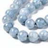 Dyed Natural Quartz Round Bead Strands X-G-R173-6mm-03-3