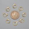 Brass Huggie Hoop Earring Findings X-KK-L179-04G-A-4